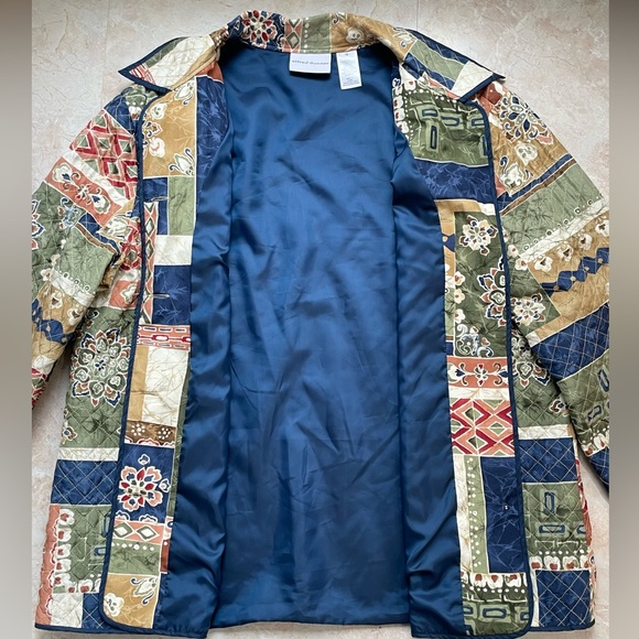 Alfred Dunner size 18 multicolored silk jacket - Picture 6 of 10